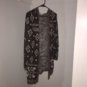 Maurices tribal print cardigan